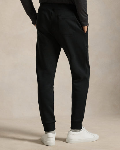 PANTALON JOGGER DE DOBLE PUNTO POLO BLACK