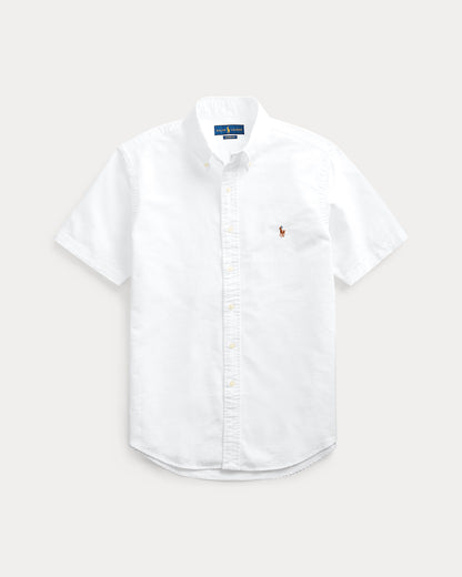 CAMISA CUSTOM FIT EN OXFORD WHITE