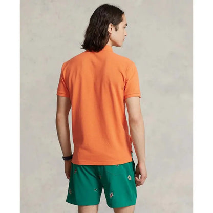 POLO DE PIQUÉ CUSTOM SLIM FIT NARANJA