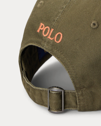 GORRA DE TELA DE CHINO DE ALGODON CANOPY OLIVE