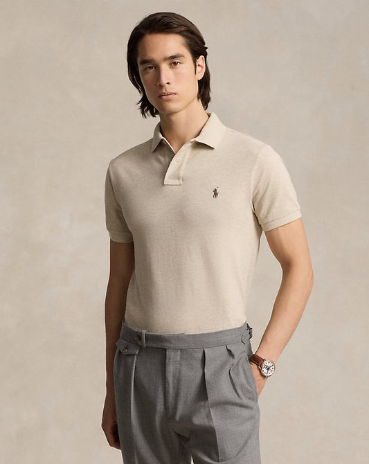 POLO DE PIQUE CUSTOM SLIM EXPEDITION DUNE