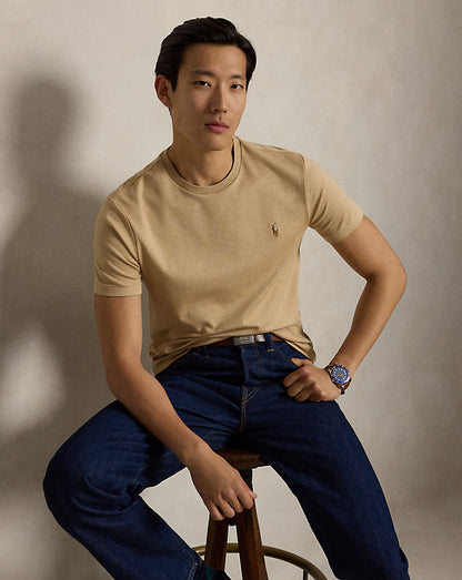 CAMISETA CUSTOM SLIM SOFT COTTON CAFE BROWN