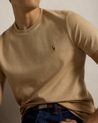 CAMISETA CUSTOM SLIM SOFT COTTON CAFE BROWN
