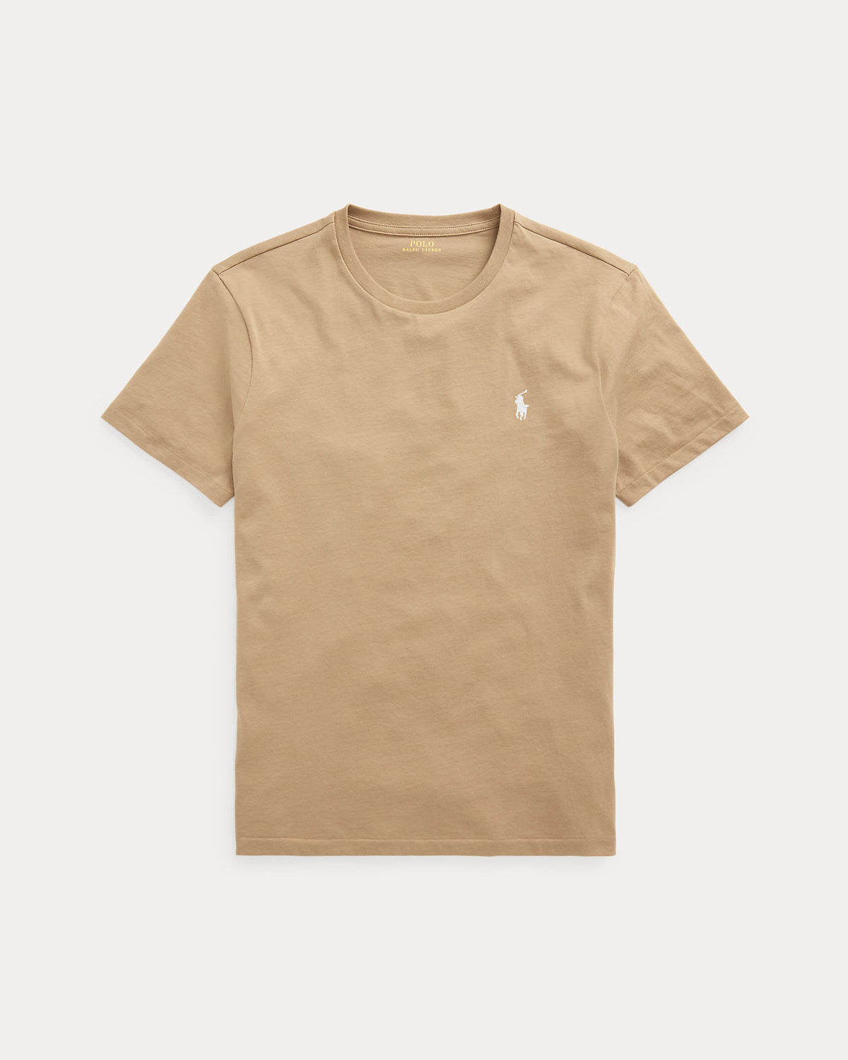 CAMISETA  CUSTOM SLIM FIT ALGODON DE PUNTO CAFE TAN