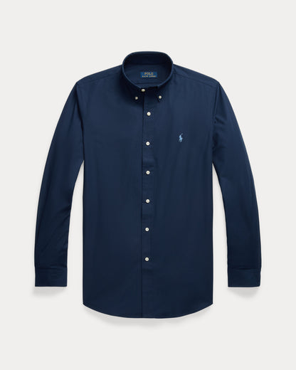 CAMISA CUSTOM FIT POPELINA STRETCH NAVY