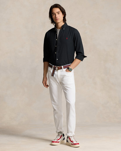 CAMISA CUSTOM FIT POPELINA STRETCH BLACK