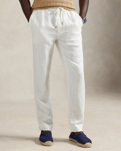PANTALON DE LINO SLIM TAPERED FIT