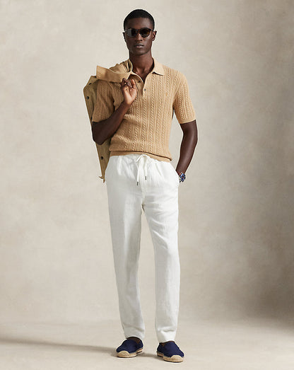 PANTALON DE LINO SLIM TAPERED FIT