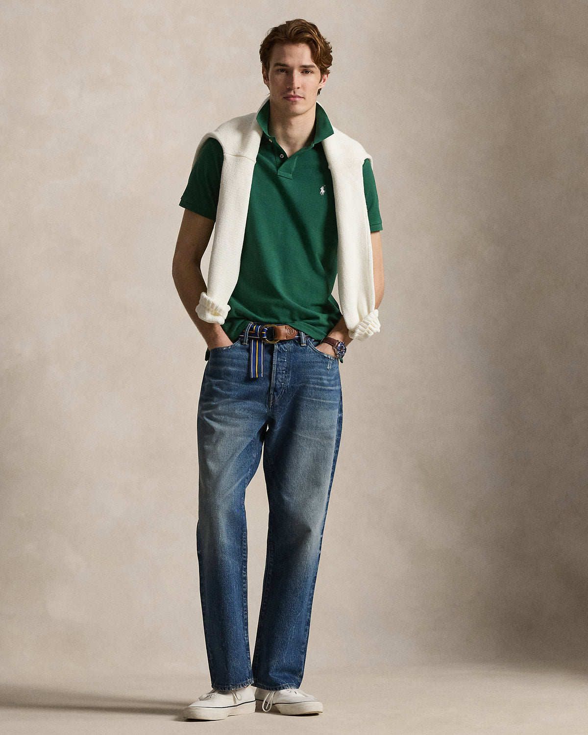 POLO DE PIQUE CUSTOM SLIM EXPEDITION NEW FOREST