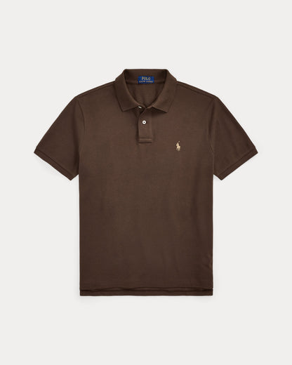 POLO DE PIQUE CUSTOM SLIM NUTMEG BROWN