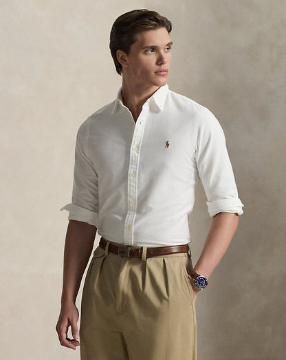 LA ICONICA CAMISA OXFORD CUSTOM FIT WHITE