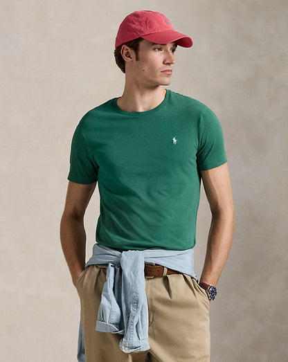 CAMISETA  CUSTOM SLIM FIT ALGODON DE PUNTO ANTIQUE GREEN