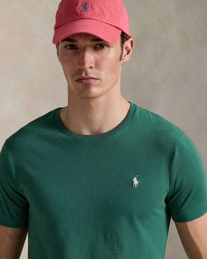 CAMISETA  CUSTOM SLIM FIT ALGODON DE PUNTO ANTIQUE GREEN
