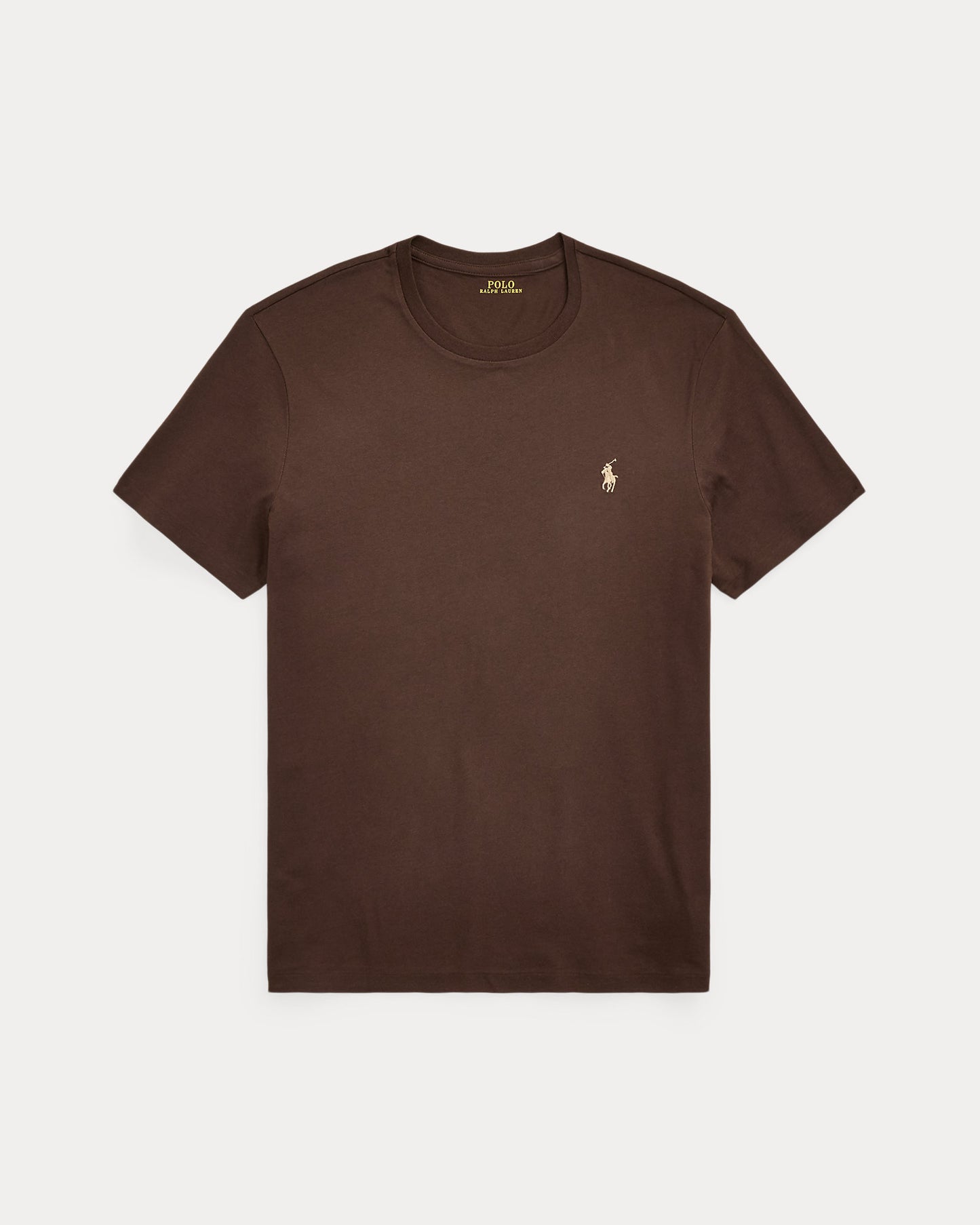 CAMISETA  CUSTOM SLIM FIT ALGODON DE PUNTO NUTMEG BROWN