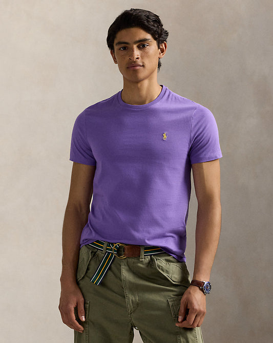 CAMISETA  CUSTOM SLIM FIT ALGODON DE PUNTO SPRING VIOLET
