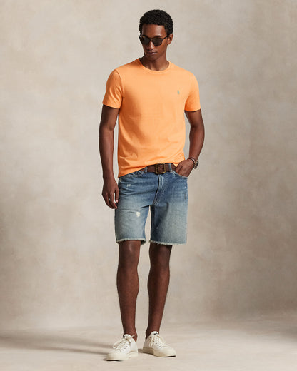 CAMISETA  CUSTOM SLIM FIT ALGODON DE PUNTO POMPANO ORANGE