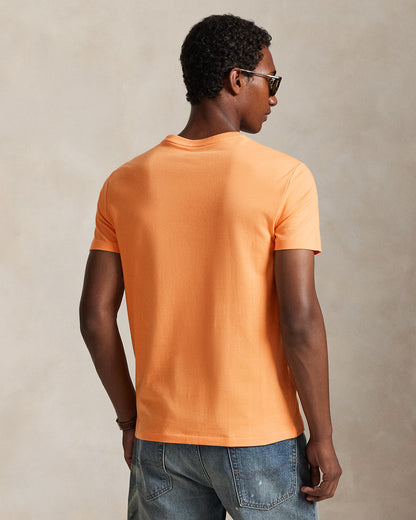 CAMISETA  CUSTOM SLIM FIT ALGODON DE PUNTO POMPANO ORANGE
