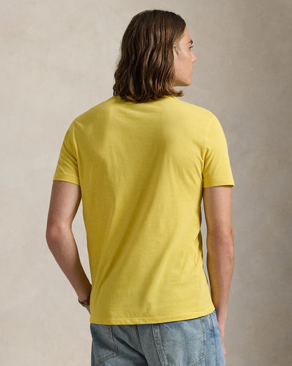 CAMISETA  CUSTOM SLIM FIT ALGODON DE PUNTO COLLEGIATE YELLOW