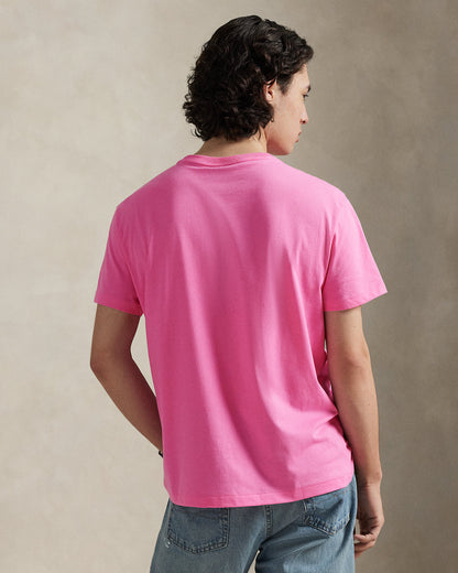 CAMISETA  CUSTOM SLIM FIT ALGODON DE PUNTO BAJA PINK