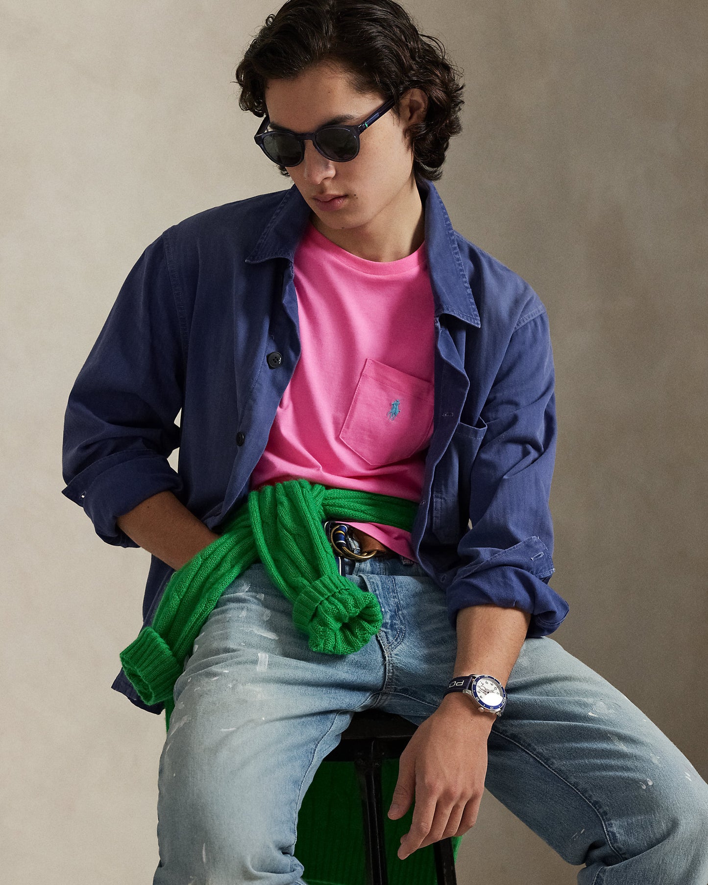 CAMISETA  CUSTOM SLIM FIT ALGODON DE PUNTO BAJA PINK
