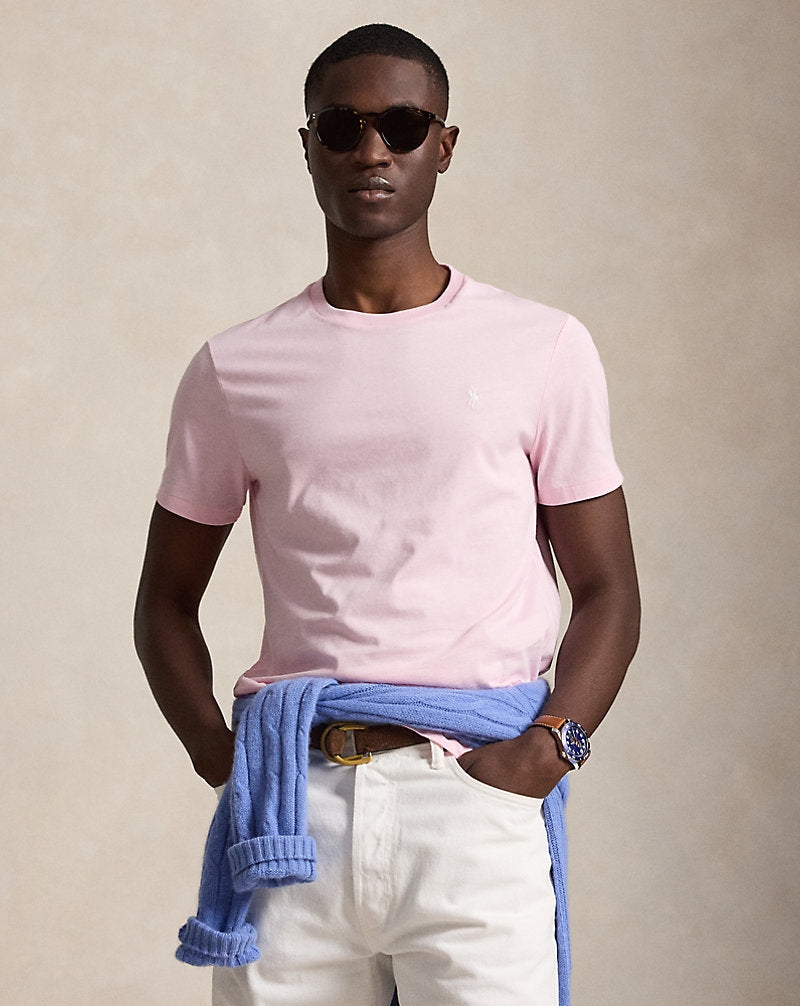 CAMISETA  CUSTOM SLIM FIT ALGODON DE PUNTO BATH PINK
