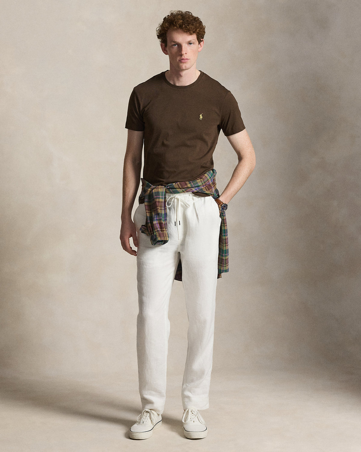 CAMISETA  CUSTOM SLIM FIT ALGODON DE PUNTO NUGMET BROWN