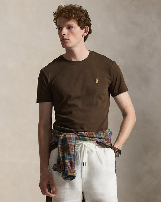 CAMISETA  CUSTOM SLIM FIT ALGODON DE PUNTO NUGMET BROWN