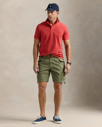 POLO DE PIQUÉ CUSTOM SLIM FIT SUNRISE RED