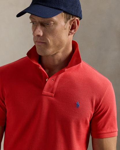 POLO DE PIQUÉ CUSTOM SLIM FIT SUNRISE RED