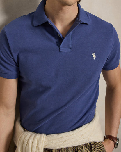 EL ICONICO POLO DE PIQUÉ CUSTOM SLIM FIT DUSTY AZURE