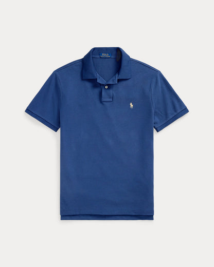 POLO DE PIQUE CUSTOM SLIM EARTH BLUE