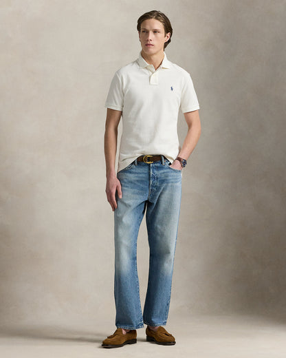 POLO DE PIQUE CUSTOM SLIM PALE CREAM