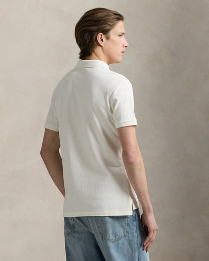 POLO DE PIQUE CUSTOM SLIM PALE CREAM