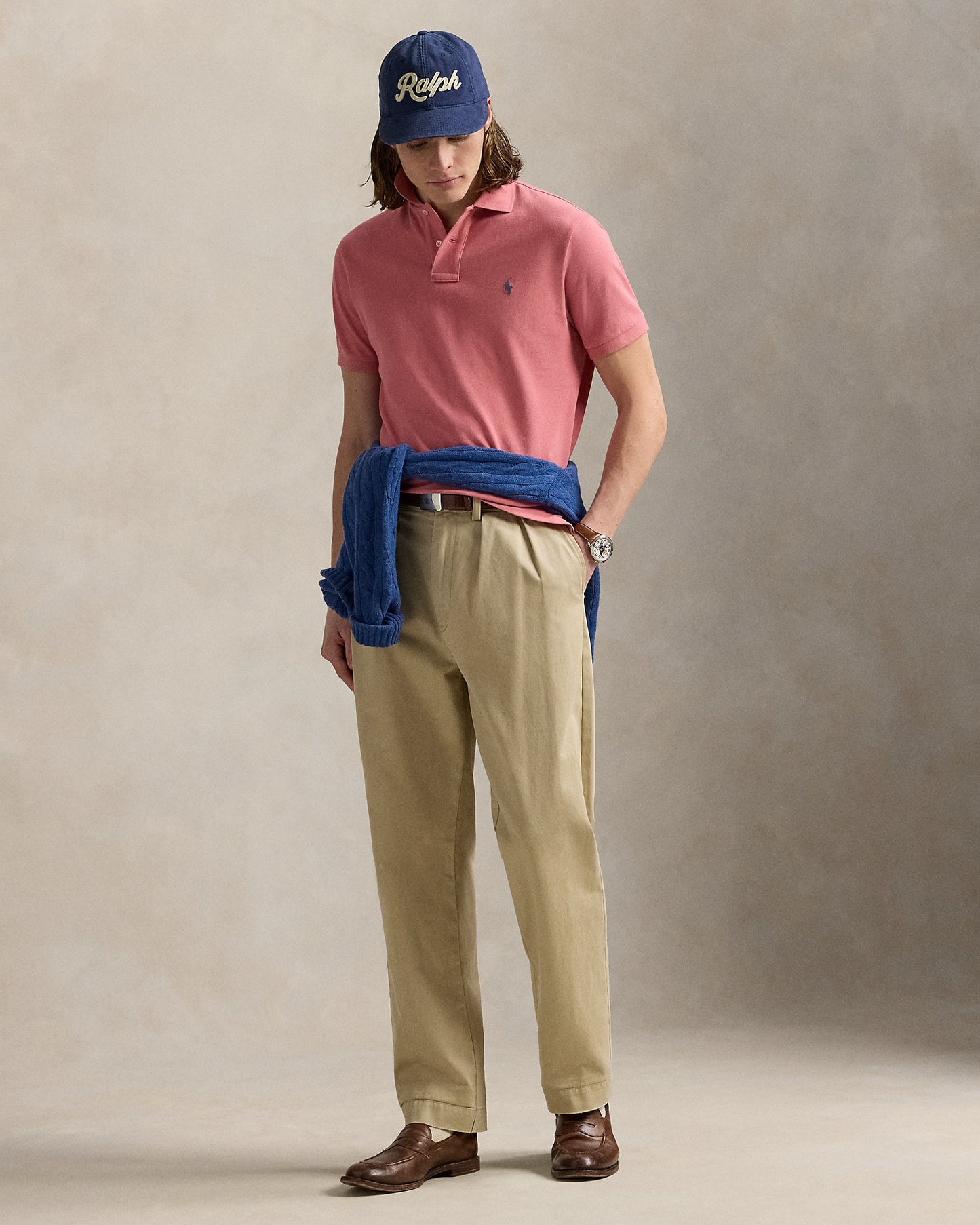 POLO DE PIQUE CUSTOM SLIM DESERT ROSE