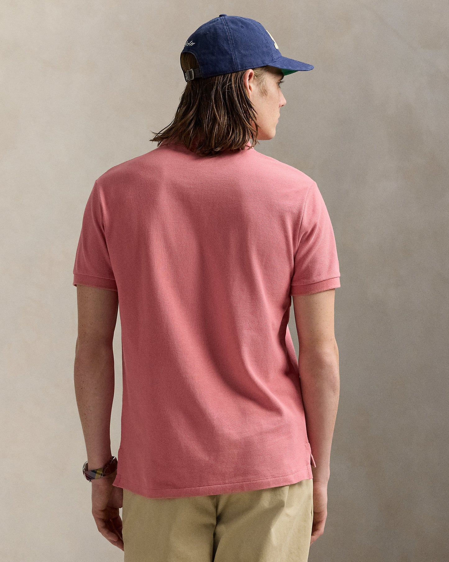 POLO DE PIQUE CUSTOM SLIM DESERT ROSE