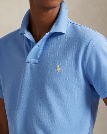 POLO DE PIQUÉ CUSTOM SLIM FIT BRISTOL BLUE