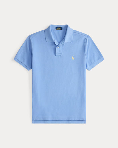 POLO DE PIQUÉ CUSTOM SLIM FIT BRISTOL BLUE