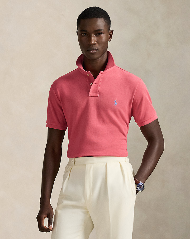 POLO DE PIQUÉ CUSTOM SLIM FIT RED SKY