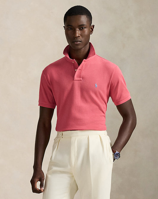 POLO DE PIQUÉ CUSTOM SLIM FIT RED SKY