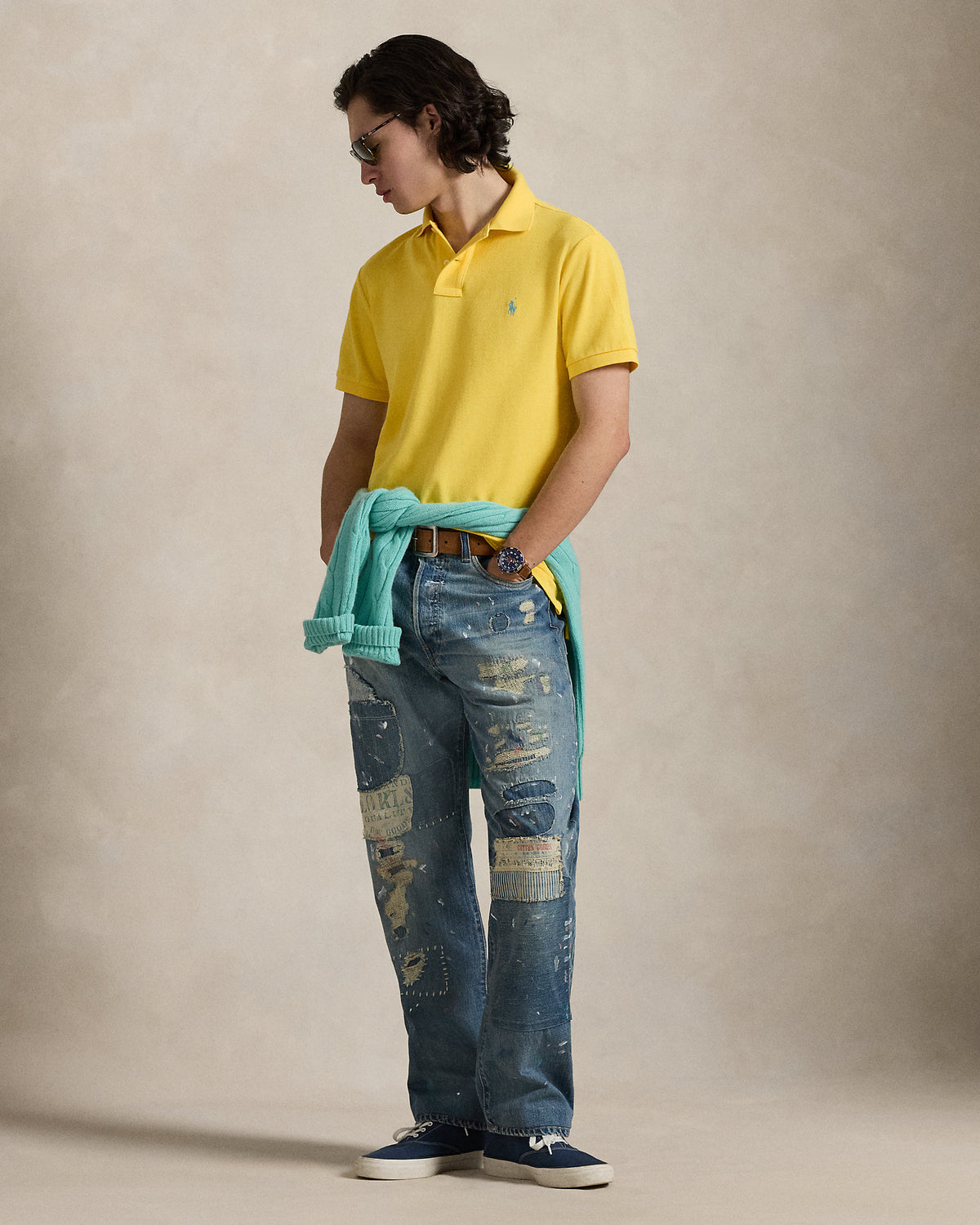 EL ICONICO POLO DE PIQUÉ CUSTOM SLIM FIT SUNFISH YELLOW