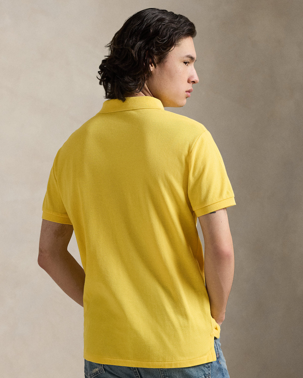 EL ICONICO POLO DE PIQUÉ CUSTOM SLIM FIT SUNFISH YELLOW