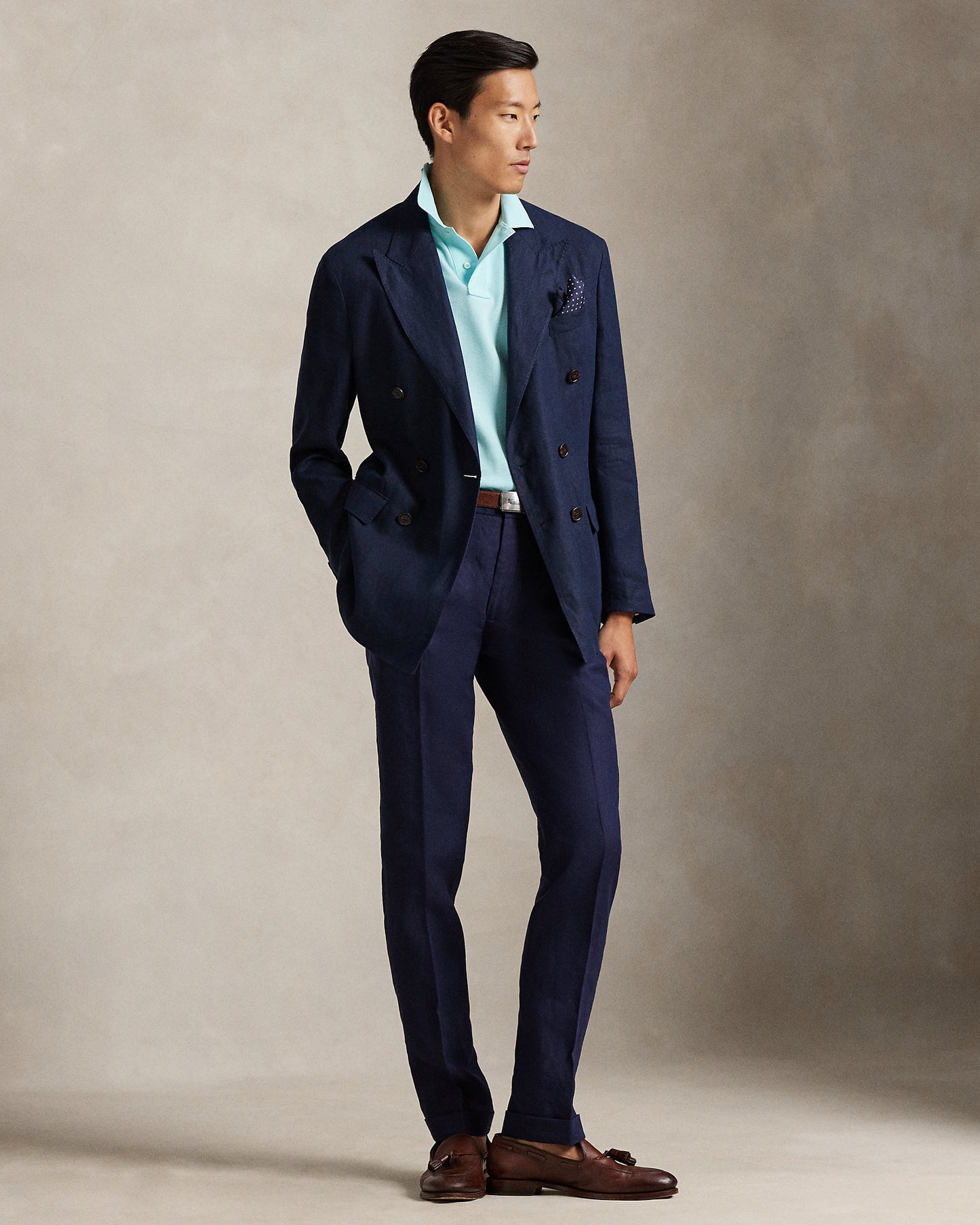 POLO DE PIQUÉ CUSTOM SLIM FIT NEW AQUA