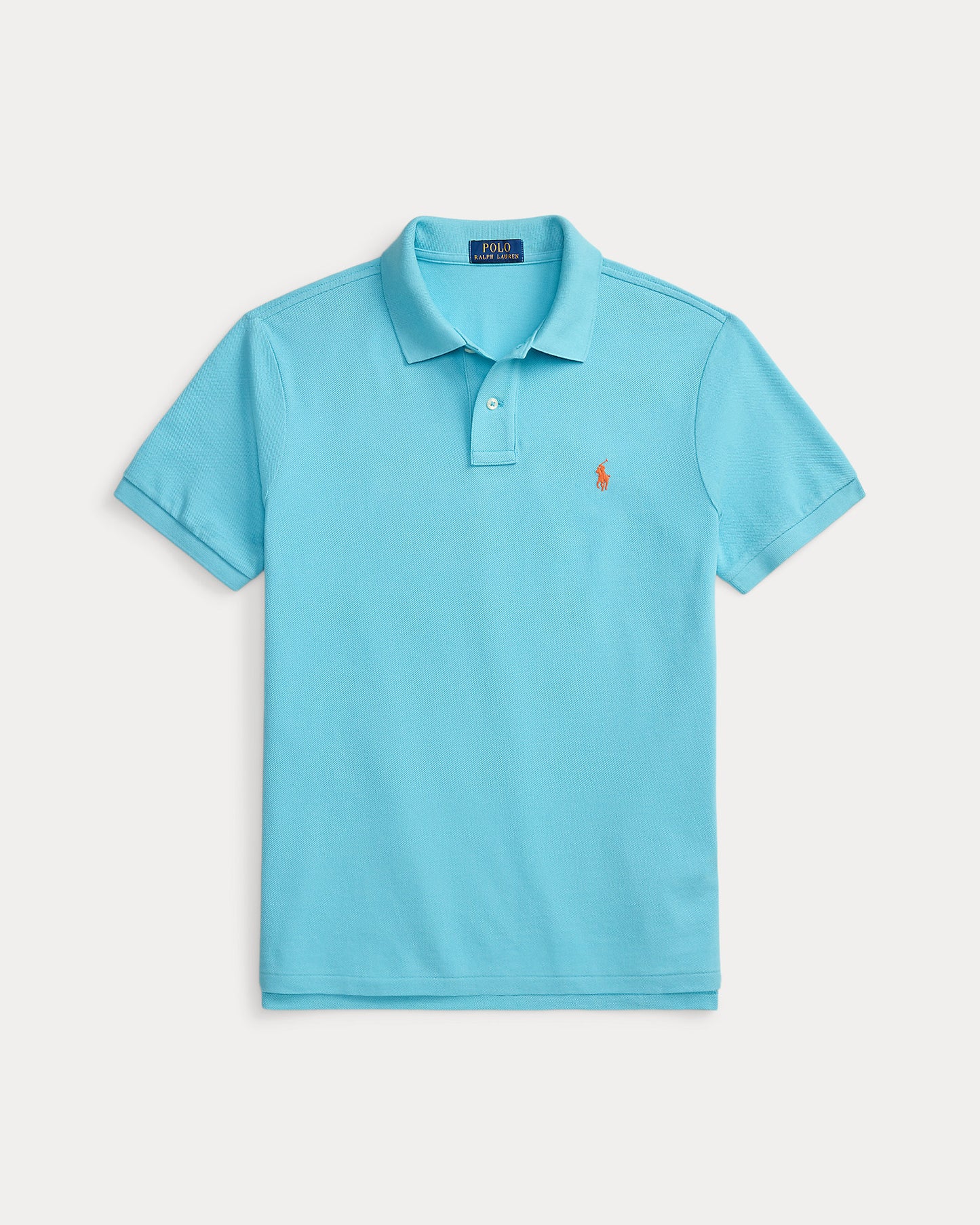 POLO DE PIQUÉ CUSTOM SLIM FIT PERFECT TURQUOISE