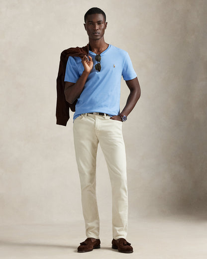 CAMISETA CUSTOM SLIM SOFT COTTON SKY BLUE