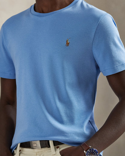 CAMISETA CUSTOM SLIM SOFT COTTON SKY BLUE