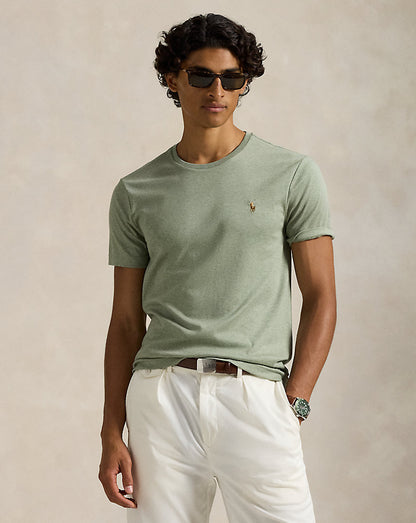 CAMISETA CUSTOM SLIM SOFT COTTON GREENERY HEATHER