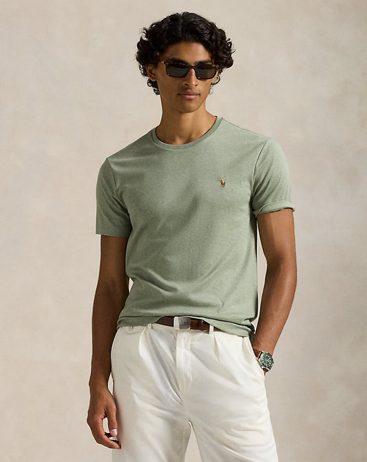 CAMISETA CUSTOM SLIM SOFT COTTON GREENERY HEATHER