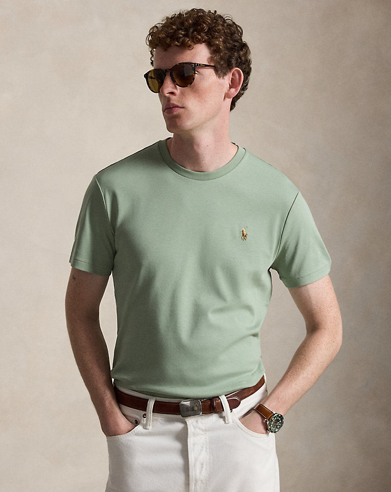 CAMISETA CUSTOM SLIM SOFT COTTON LIGHT GREEN
