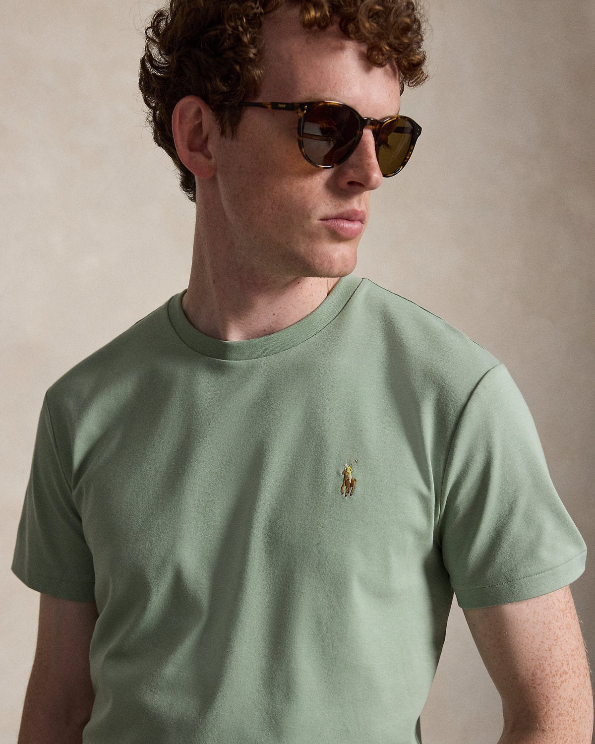 CAMISETA CUSTOM SLIM SOFT COTTON LIGHT GREEN
