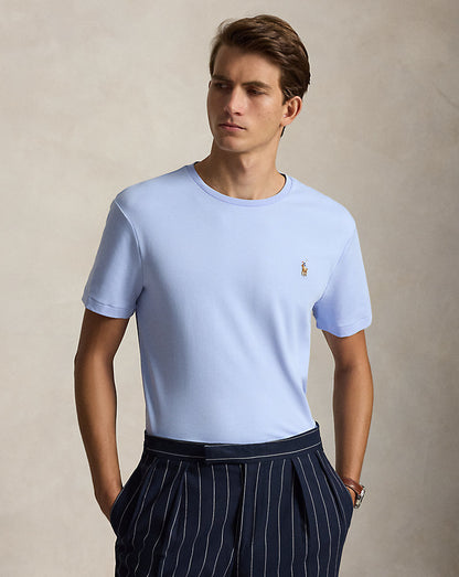 CAMISETA CUSTOM SLIM SOFT COTTON PEBBLE BLUE
